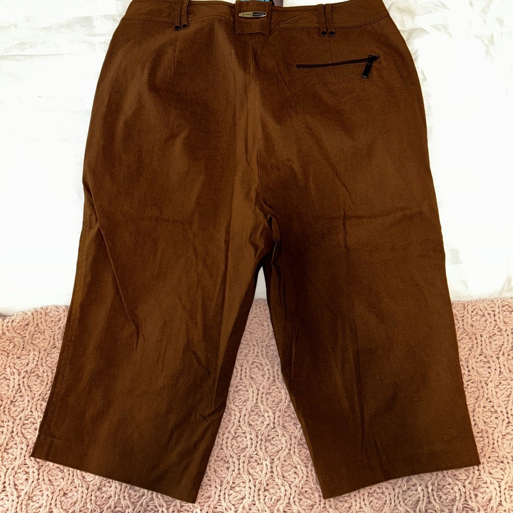 💜Jamie Sadock Chocolate Brown golf capris - Picture 5 of 5